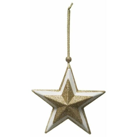 Paris Prix - Sujet De Noël étoile Superposée 20cm Or