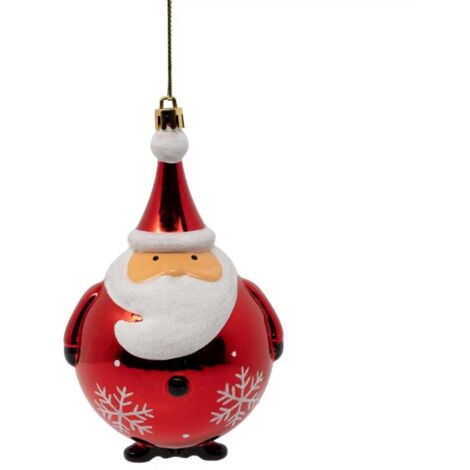 Paris Prix - Sujet De Noël père Noël Bonnet 16cm Rouge