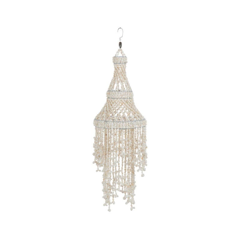 Suspension Déco Château 'Coquillage' 70cm Blanc