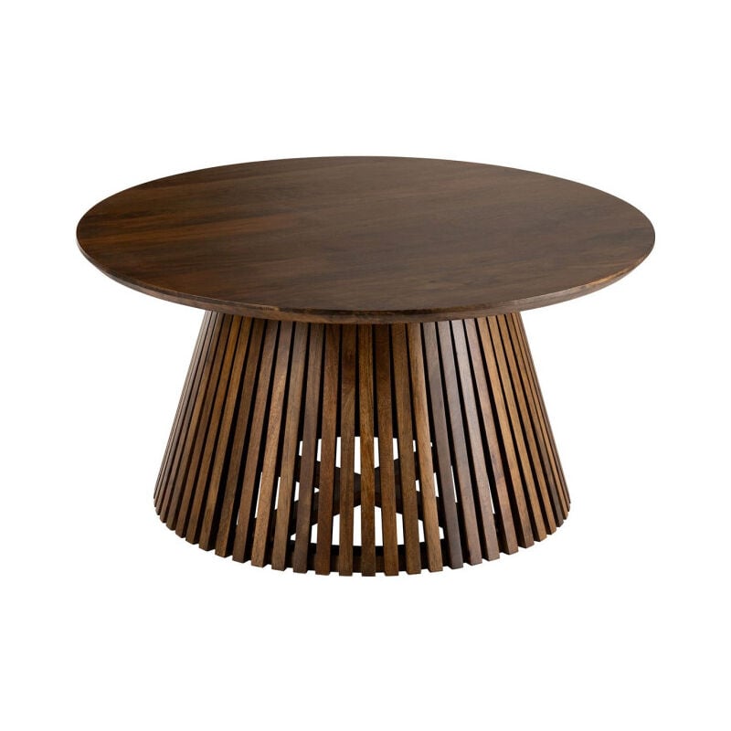 Table Basse Design en Bois 'Vincent' 90cm Marron
