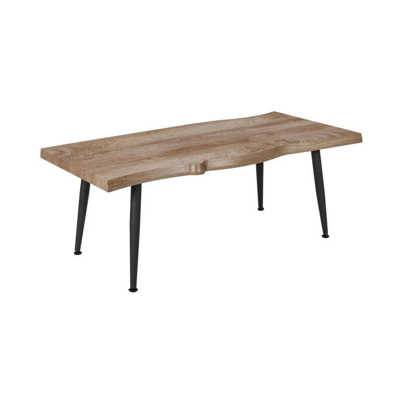 Paris Prix - Table Basse Design 'Forest ii' 100cm Naturel & Noir