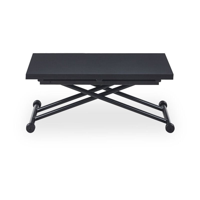 Table Basse Relevable 'Higher' 57-114cm Noir Carbone