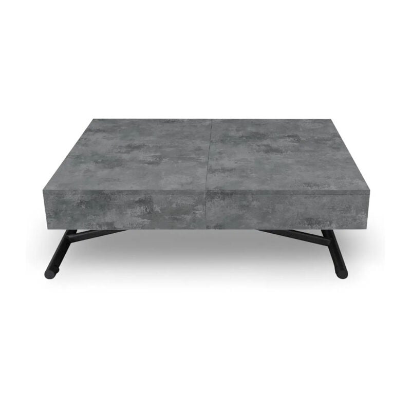 Table Basse Relevable 'Lift' 120-190cm Béton