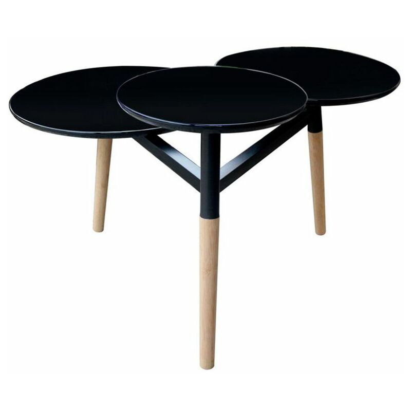 Paris Prix - Table D'appoint Design butler 86cm Noir