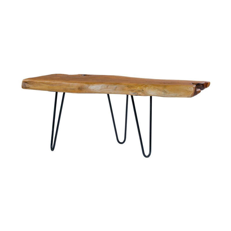 Paris Prix - Table D'appoint Design rovelli 100cm Naturel Brillant