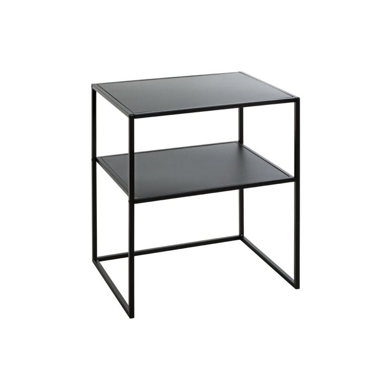 Table d'Appoint en Métal 'Cromano' 60cm Noir