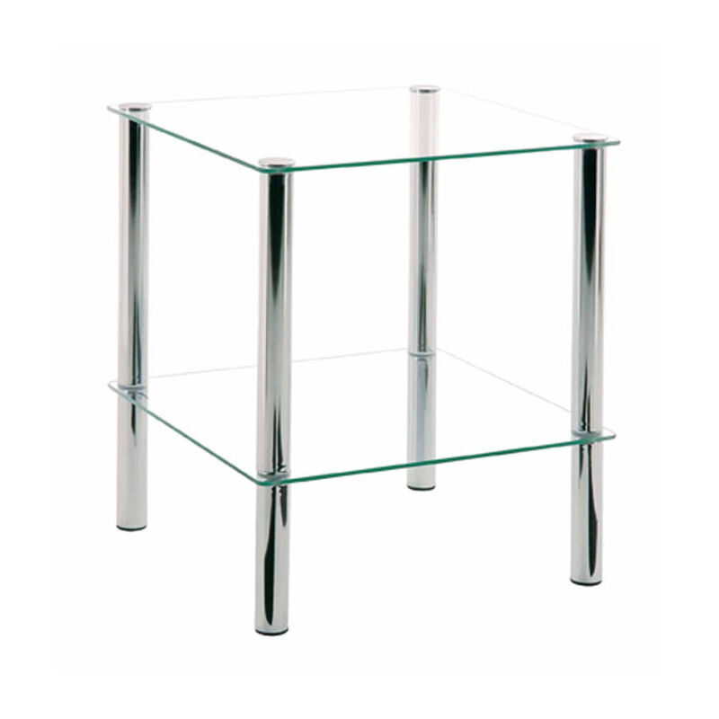 Paris Prix - Table d'Appoint en Verre 'Eliot' 47cm Transparent Paris Prix - Table d'Appoint en Verre 'Eliot' 47cm Transparent