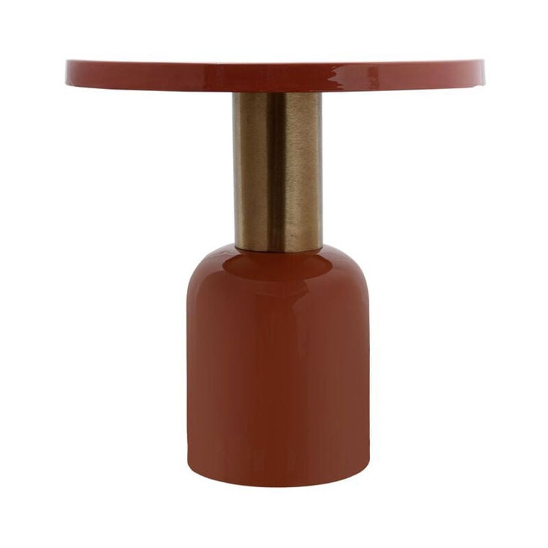 Table d'Appoint Ronde 'Clémence' 50cm Corail