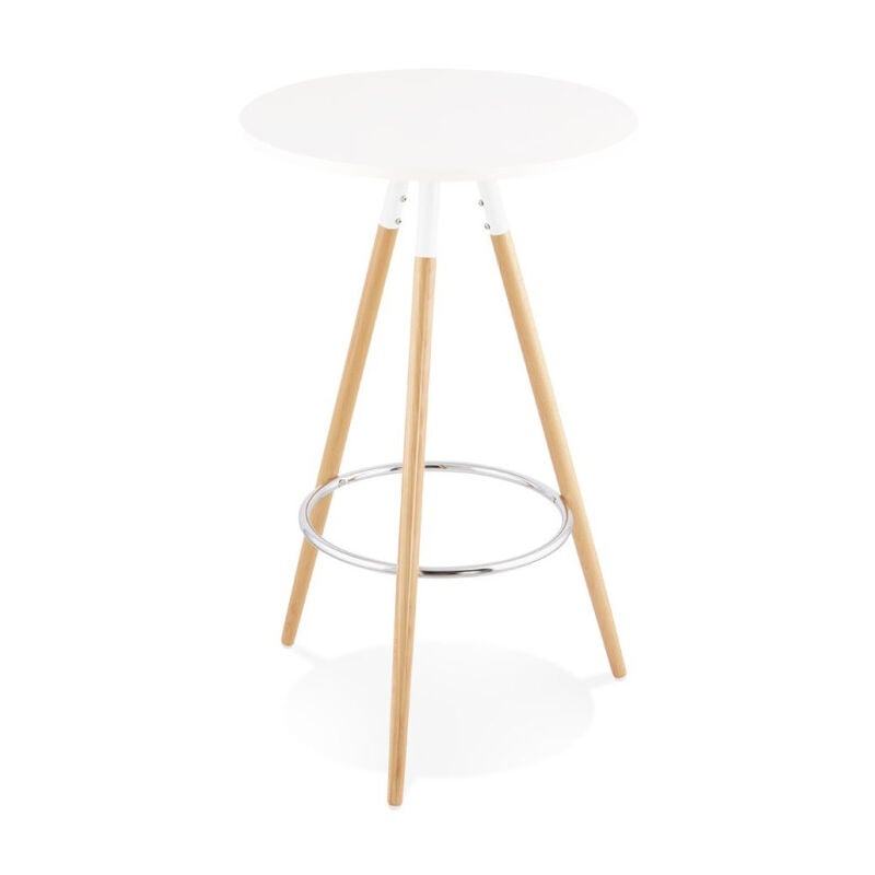 Table de Bar 'Uzak' 101cm Blanc