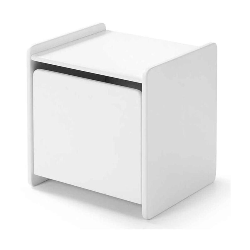 Table de Chevet Enfant "Kiddy" 40cm Blanc