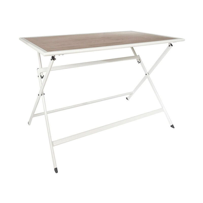 Paris Prix - Table de Jardin Pliable 'Barcelone' 110cm Beige