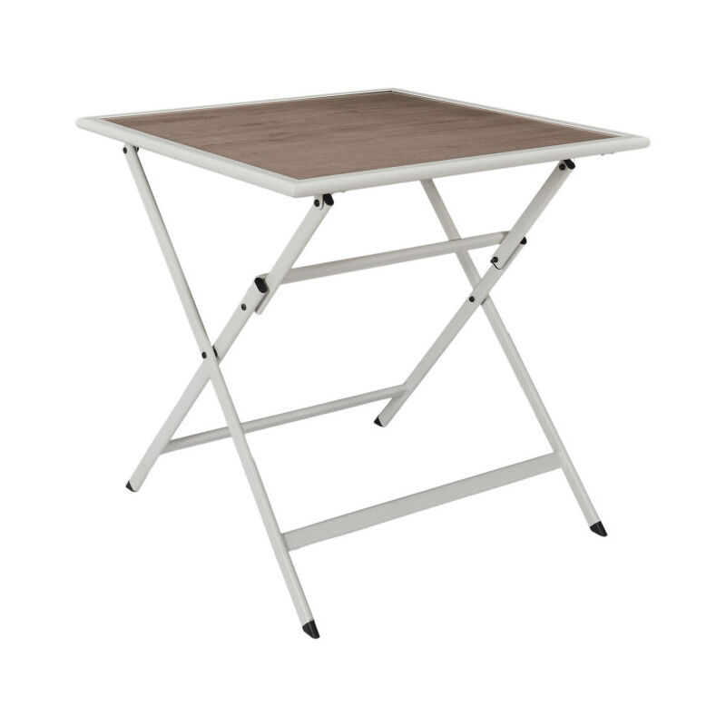 Paris Prix - Table de Jardin Pliable 'Barcelone' 70cm Beige