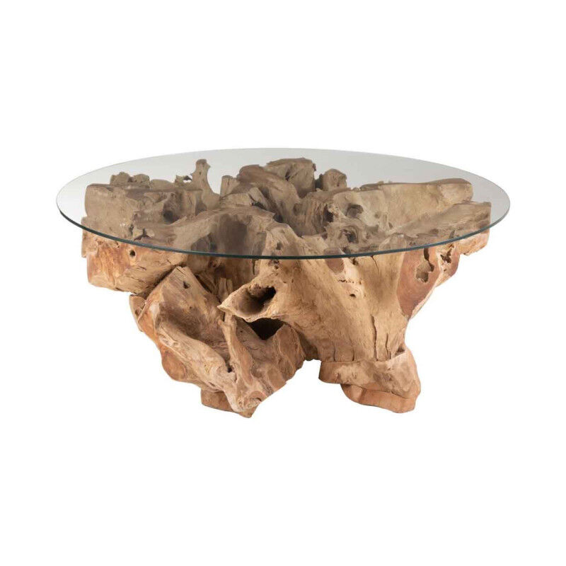 Paris Prix - Table de Repas en Teck 'Raoul' 110cm Naturel