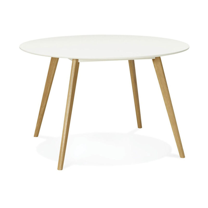 Paris Prix - Table de Repas 'Hanko' 120cm Blanc