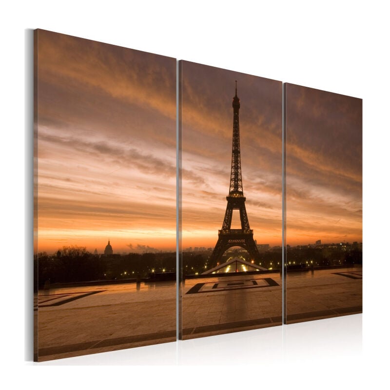 Paris Prix - Tableau 'Coucher de Soleil sur la Tour Eiffel' 40 x 60 cm