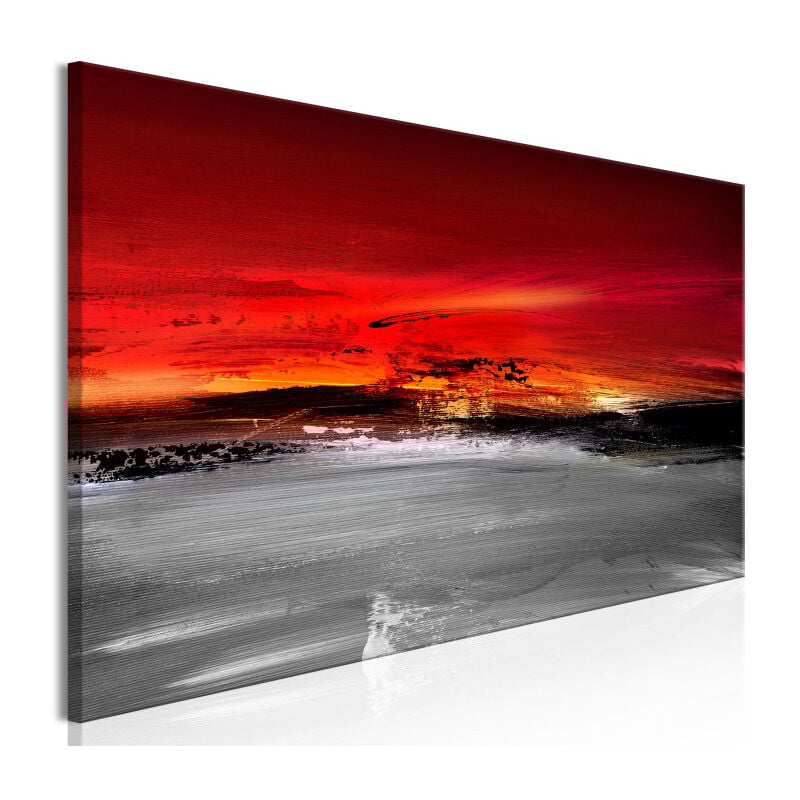 Tableau Imprimé 'Crimson Landscape Narrow' 50 x 150 cm