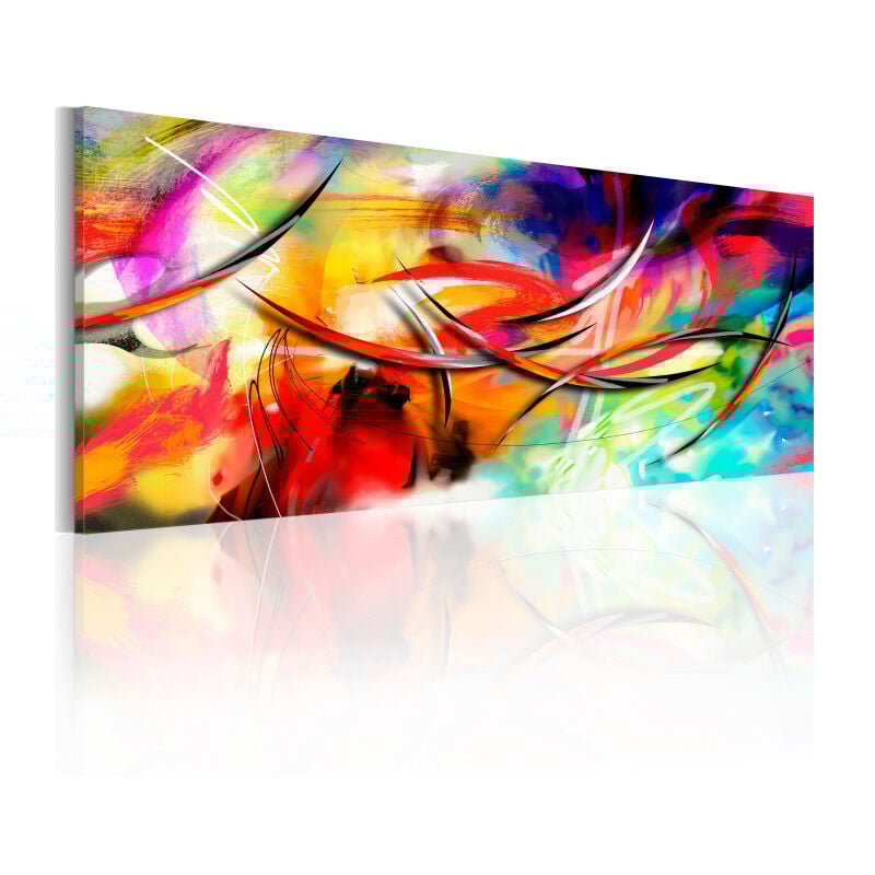 Tableau Imprimé 'Dance of the Rainbow' 50 x 150 cm