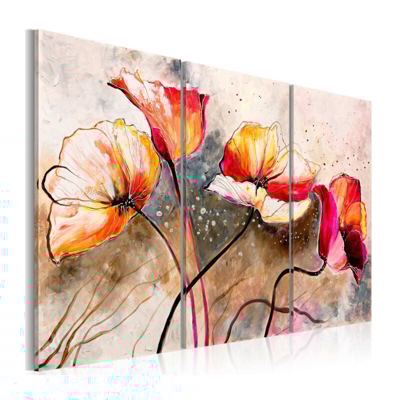 Tableau Imprimé 'Dans des Coquelicots' 60 x 90 cm