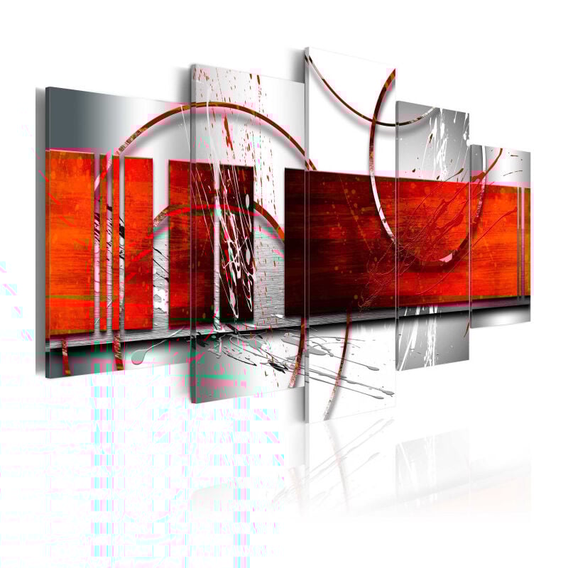 Tableau Imprimé 'Emphasis : Red Theme' 50 x 100 cm