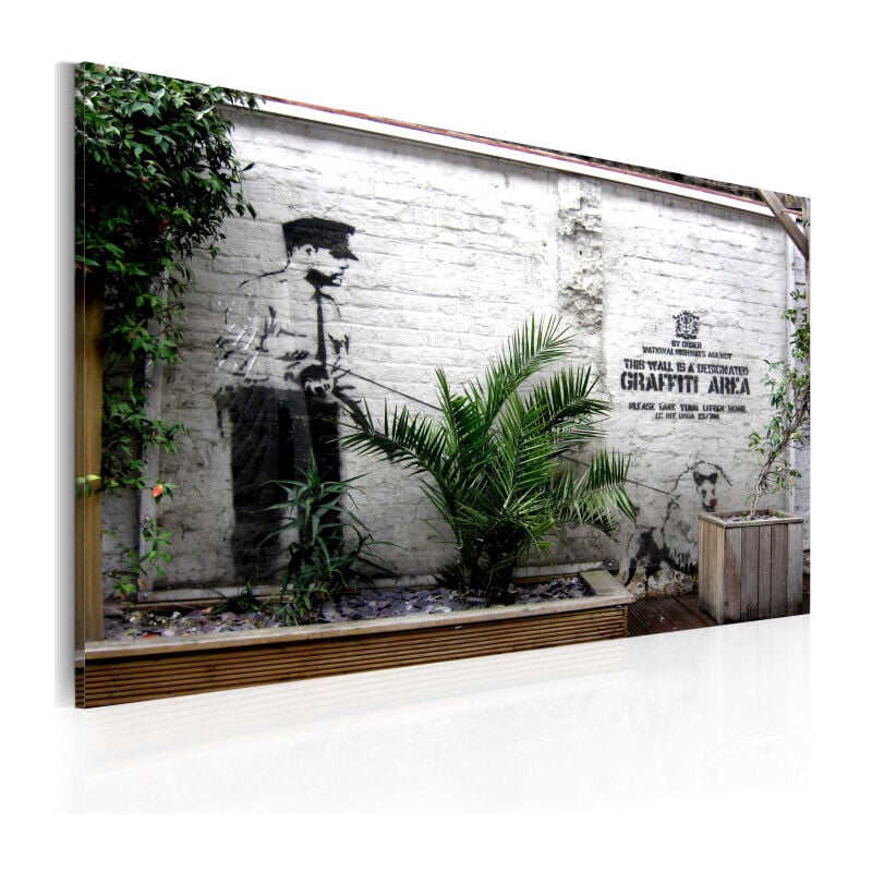 Tableau Imprimé 'Graffiti Zone - Banksy' 40x60cm