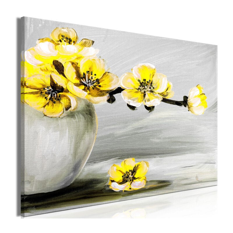 Paris Prix - Tableau Imprimé 'Lightness of Light Wide Yellow' 60 x 90 cm