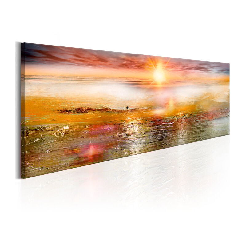 Tableau Imprimé 'Orange Sea' 50 x 150 cm