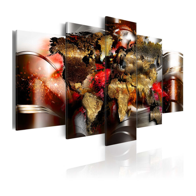 Tableau Imprimé 'Ruby Ribbon' 50 x 100 cm