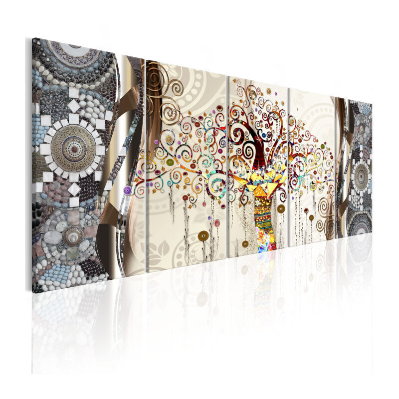 Tableau Imprimé 'Tree & Mosaic' 90 x 225 cm