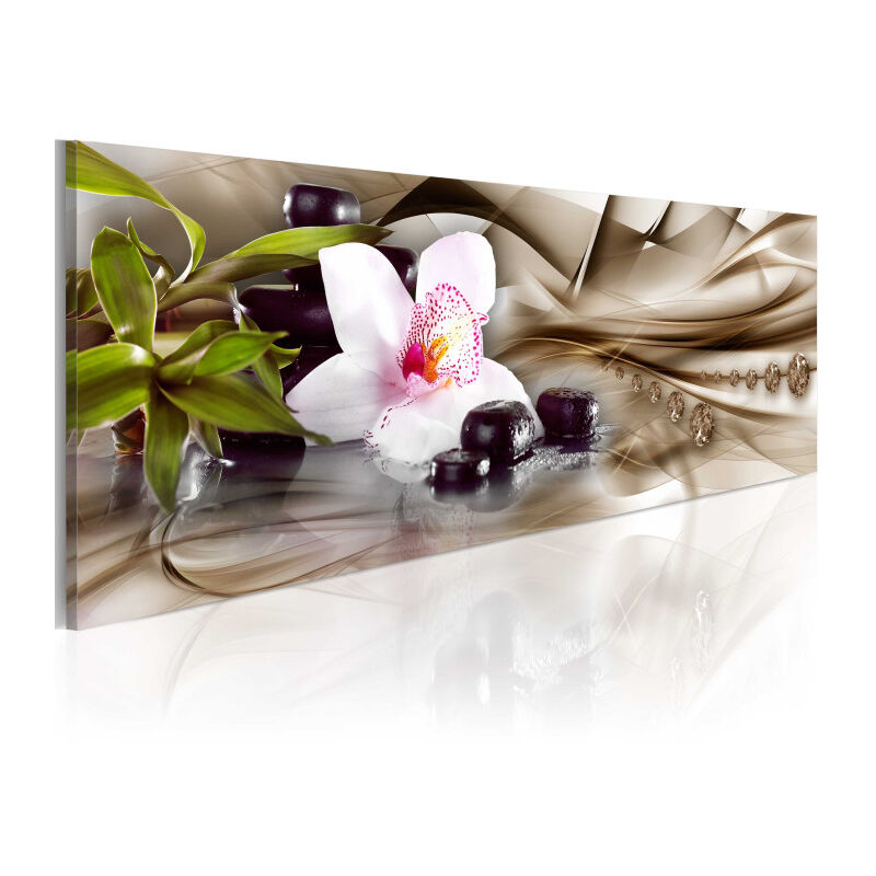 Tableau Imprimé 'Zen Composition : Beige' 45 x 135 cm