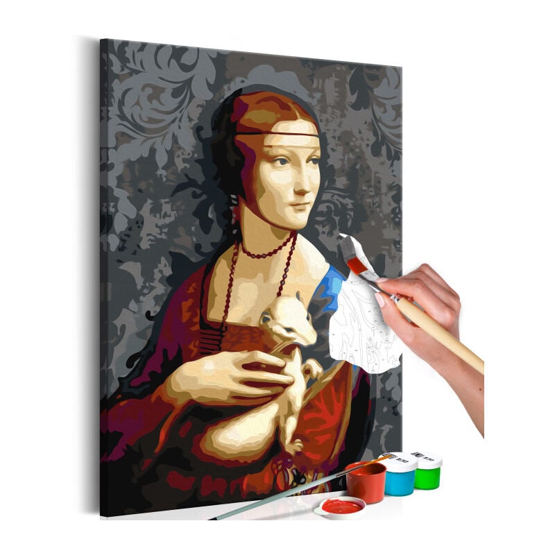 Paris Prix - Tableau à Peindre Soi-Même 'Famous Portrait' 40x60cm