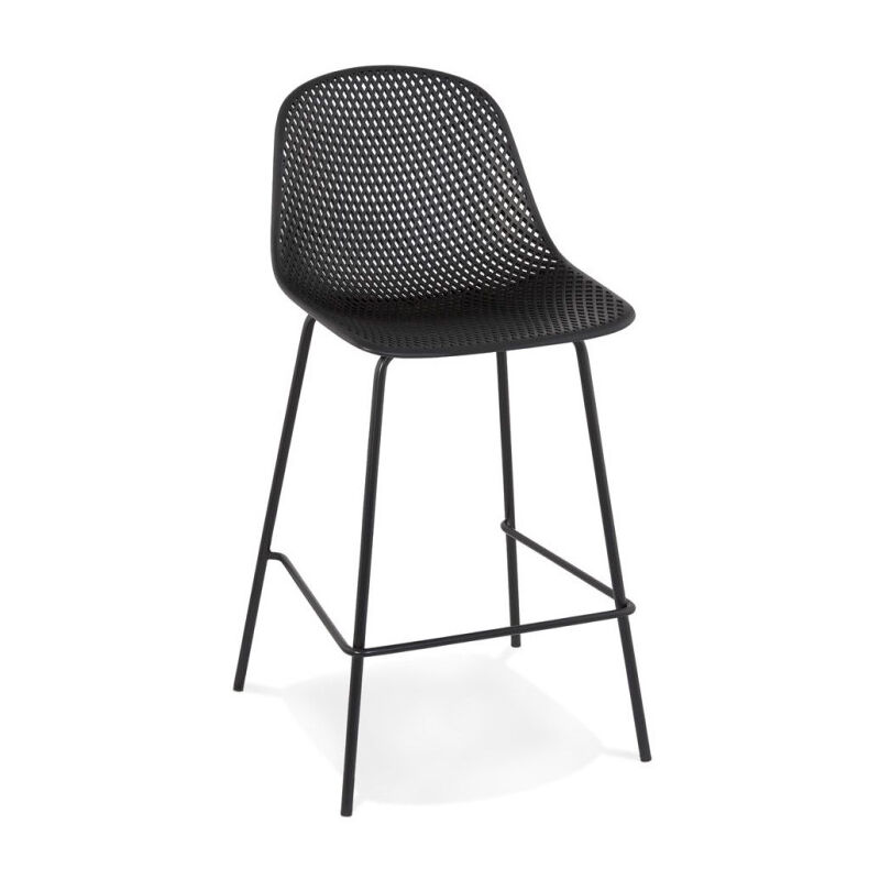 Paris Prix - Tabouret de Bar Design 'Braddock' 96cm Noir