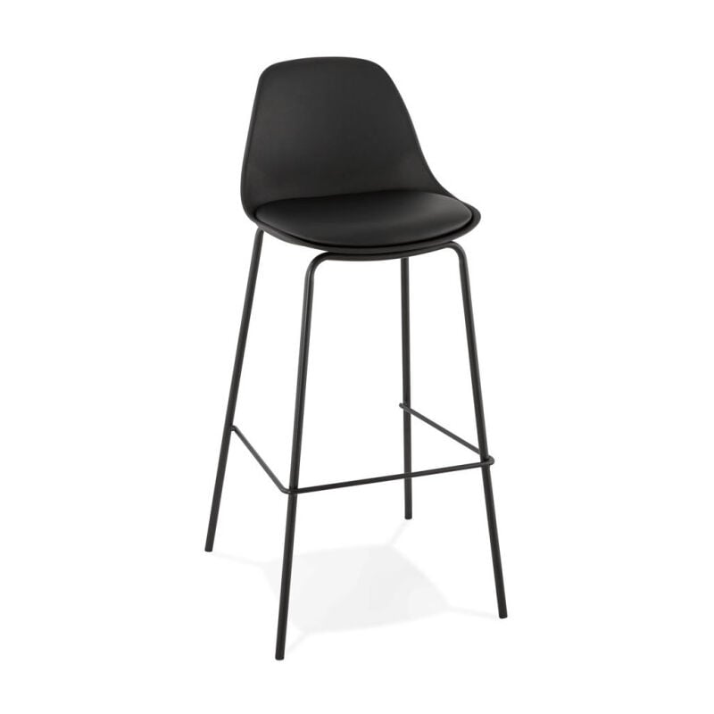 paris prix - tabouret de bar industriel sidon 96cm noir