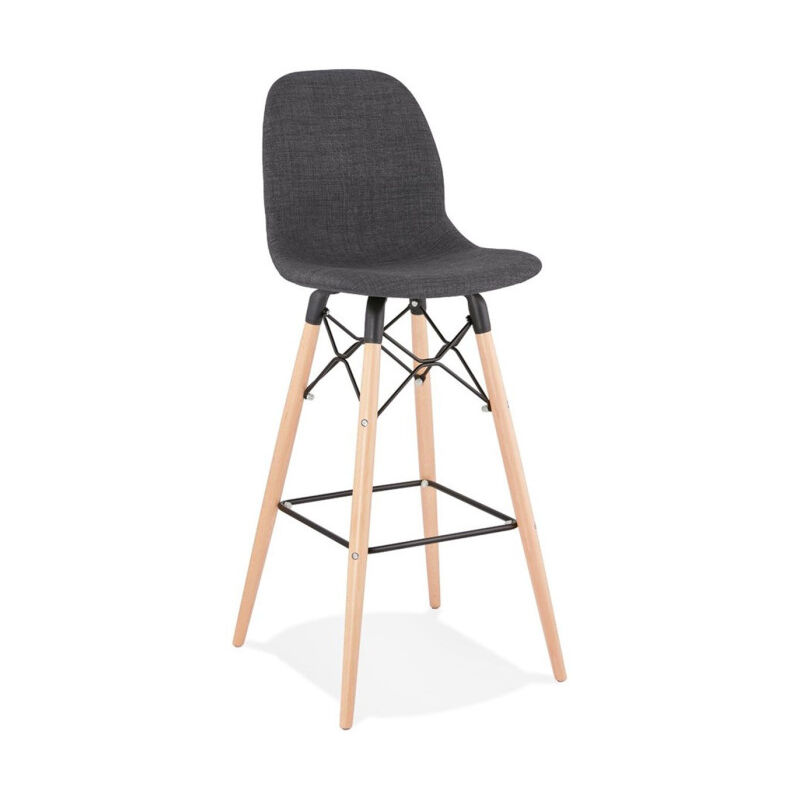 Paris Prix - Tabouret de Bar Scandinave 'Jelena' 111cm Gris Foncé
