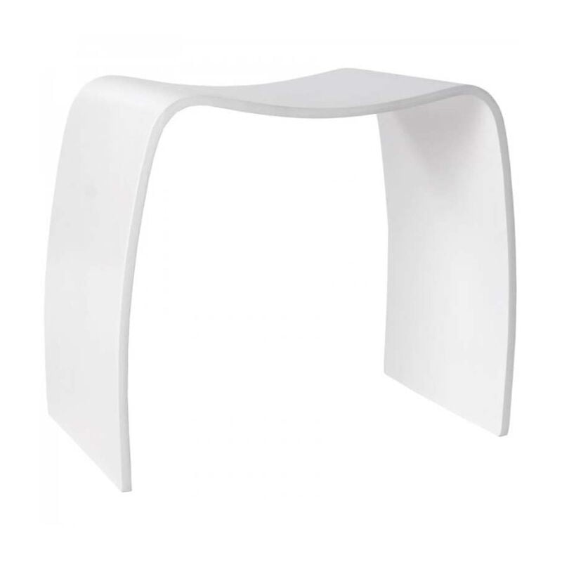 Tabouret Design 'Oméga' 47cm Blanc