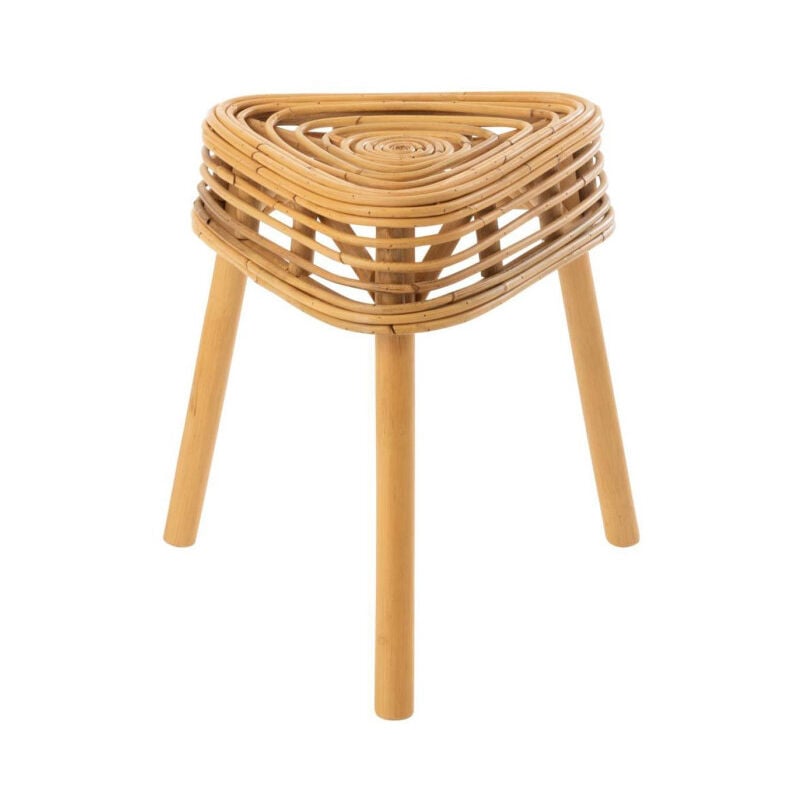 Tabouret en Rotin 'Triangulaire' 42cm Naturel