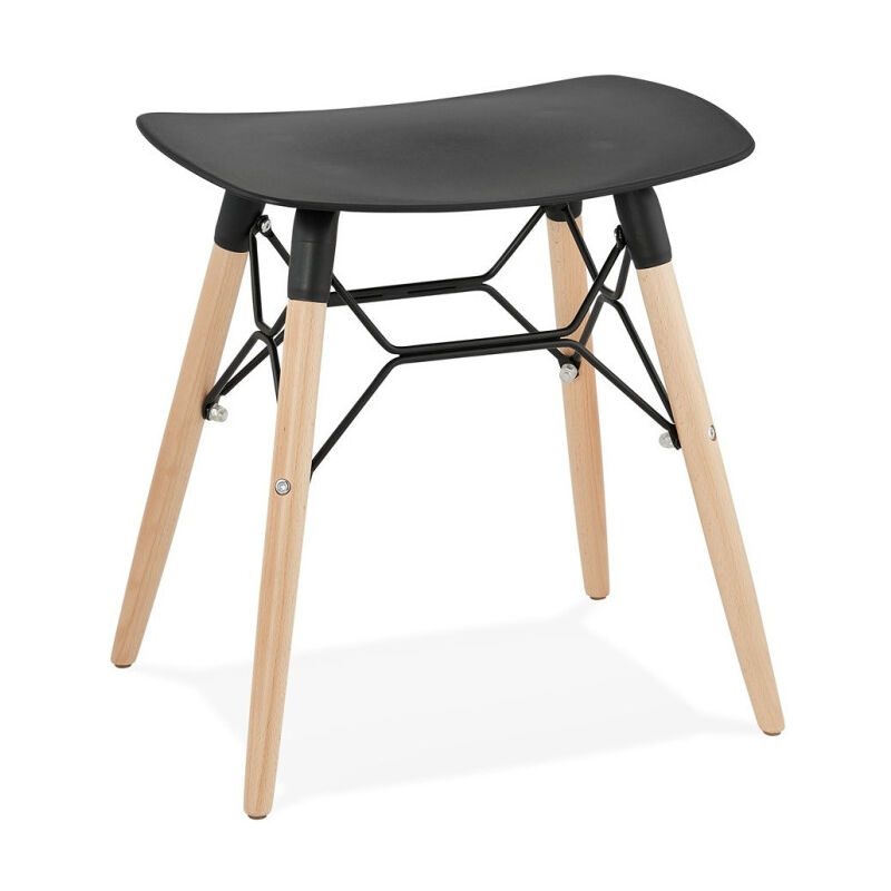 Tabouret Scandinave 'Syrus' 47cm Noir