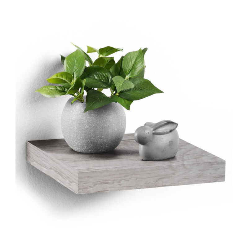 Paris Prix - tagère Murale Design 'Flottante' 25cm Chêne Blanchi Paris Prix - tagère Murale Design 'Flottante' 25cm Chêne Blanchi