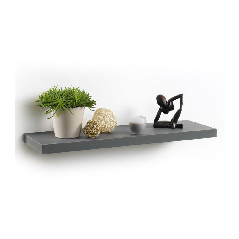 Paris Prix - tagère Murale Design 'Flottante' 75cm Anthracite Paris Prix - tagère Murale Design 'Flottante' 75cm Anthracite