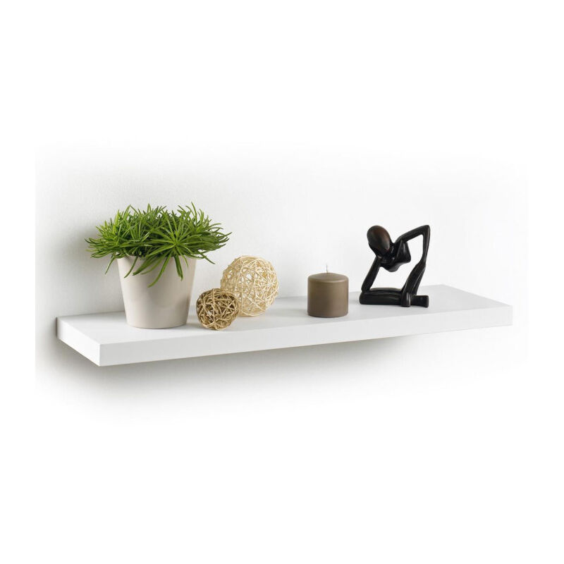 Paris Prix - tagère Murale Design 'Flottante' 75cm Blanc Paris Prix - tagère Murale Design 'Flottante' 75cm Blanc