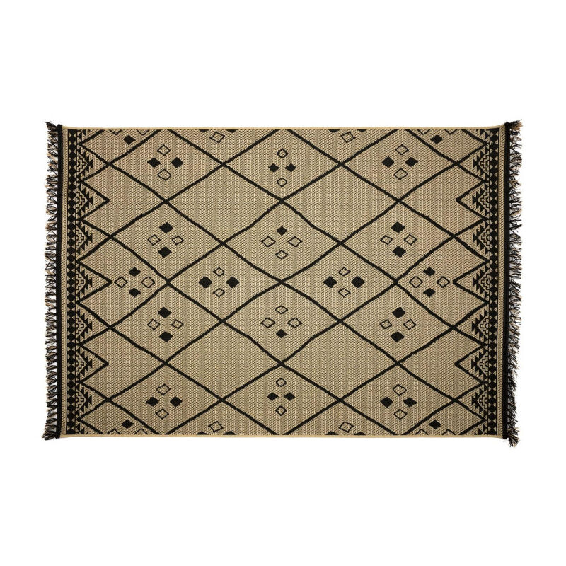 Paris Prix - Tapis Déco Ethnique 'Mirage' 150x200cm Naturel