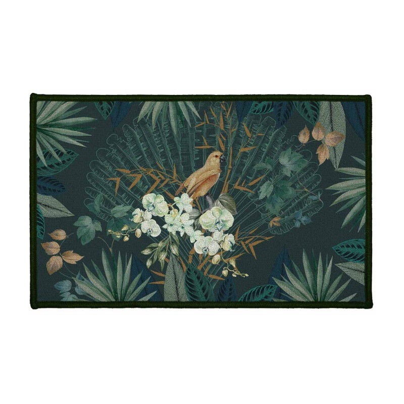 Tapis Déco Imprimé 'Matinea' 50x80cm Vert