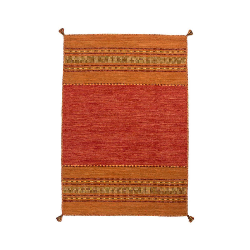 Paris Prix - Tapis Ethnique Tissé à la Main 'Alhambra' Terracotta 80 x 150 cm