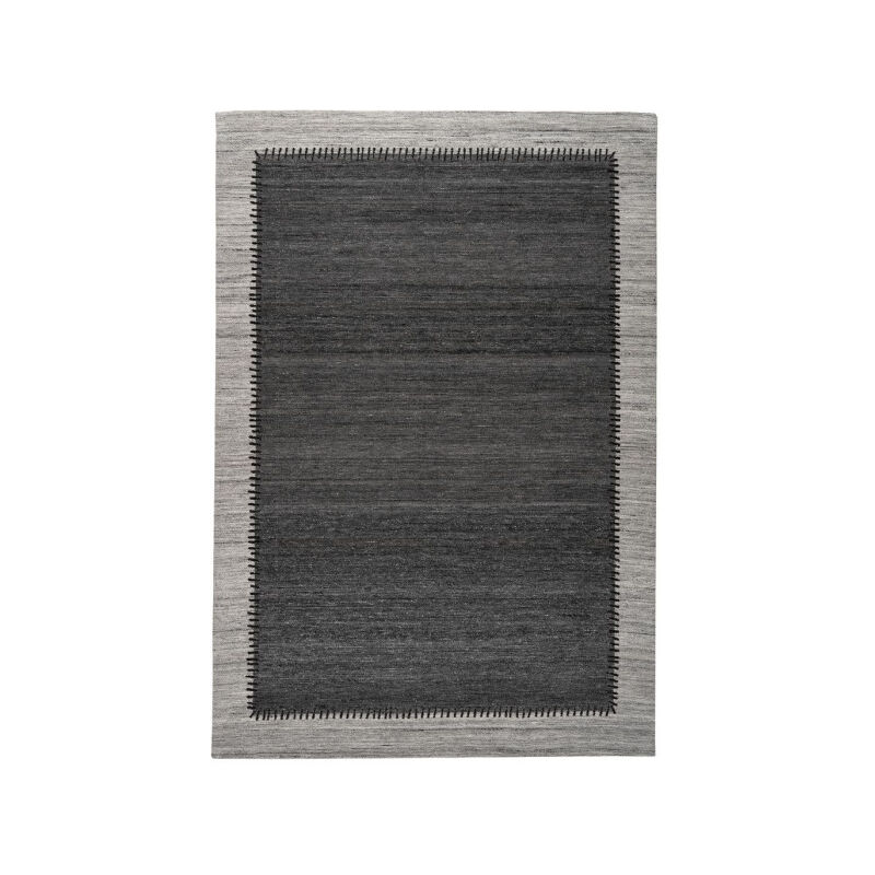 Paris Prix - Tapis Imprimé à Poils Courts 'Phoenix' Anthracite 80 x 150 cm