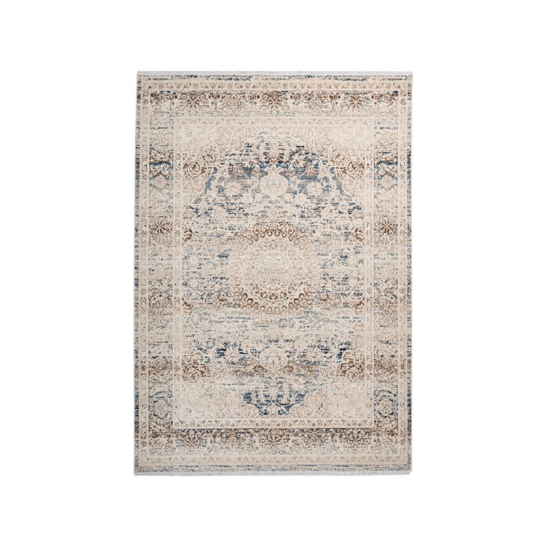 Tapis Oriental Effet Usé "Anouk" Crème 80 x 150 cm