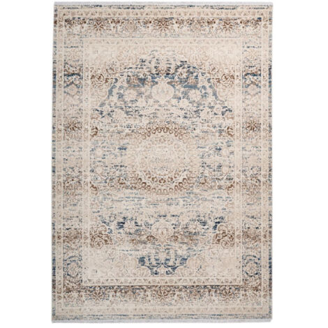 Paris Prix – Tapis oriental effet usé crème 80 x 150 cm – 100% polypropylène – Poils courts – Oeko-Tex® Standard 100 – Tissé à la machine