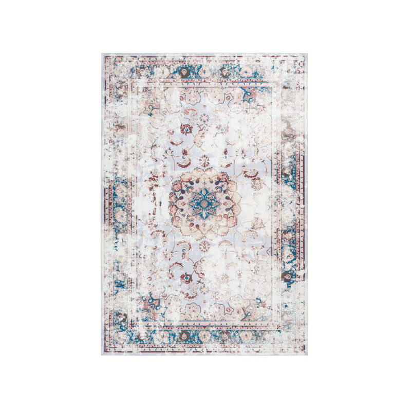 Paris Prix - Tapis Oriental à Poils Courts 'Galaxy ii' Marron 80 x 150 cm