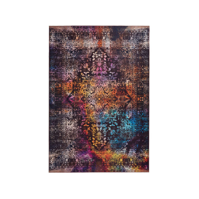 Paris Prix - Tapis Oriental à Poils Courts 'Galaxy iv' Multicolore 120 x 180 cm