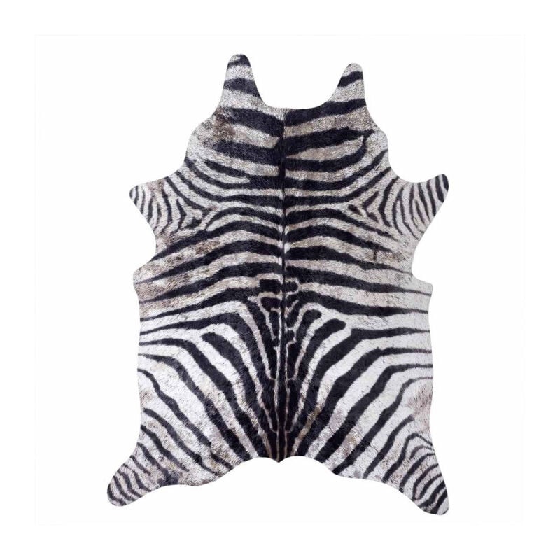 Tapis Peau de Zèbre "Imitation" 120x158cm Noir
