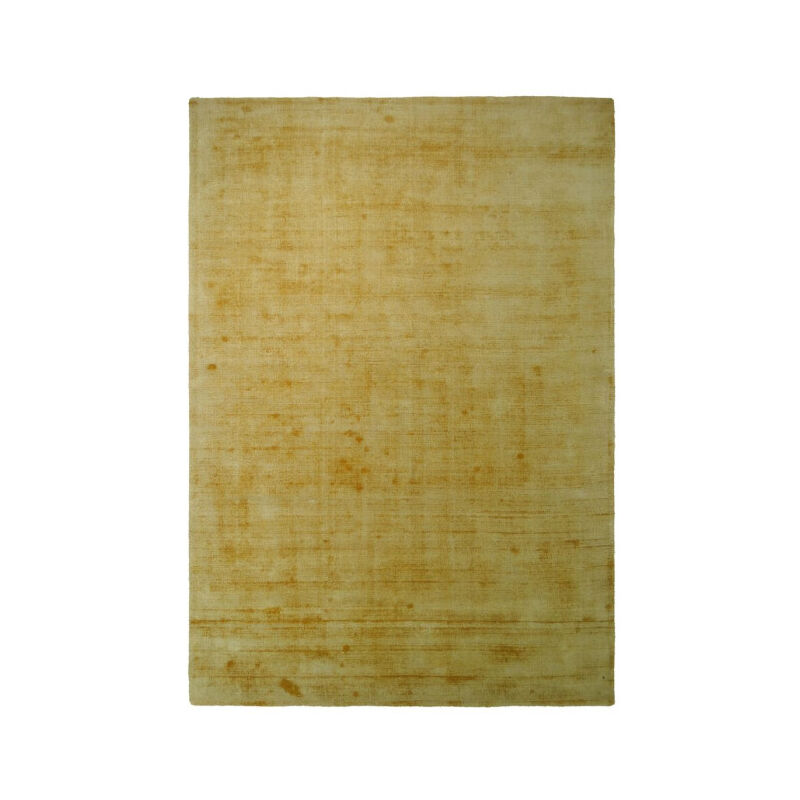 Paris Prix - Tapis à Poils Courts Fait Main 'Luxury i' Jaune 200 x 290 cm