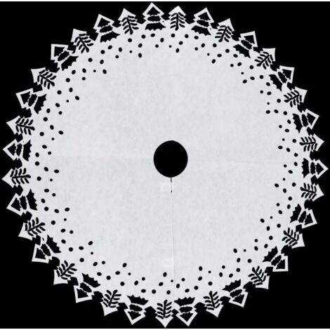 Paris Prix - Tapis Pour Pied De Sapin noël 100cm Blanc
